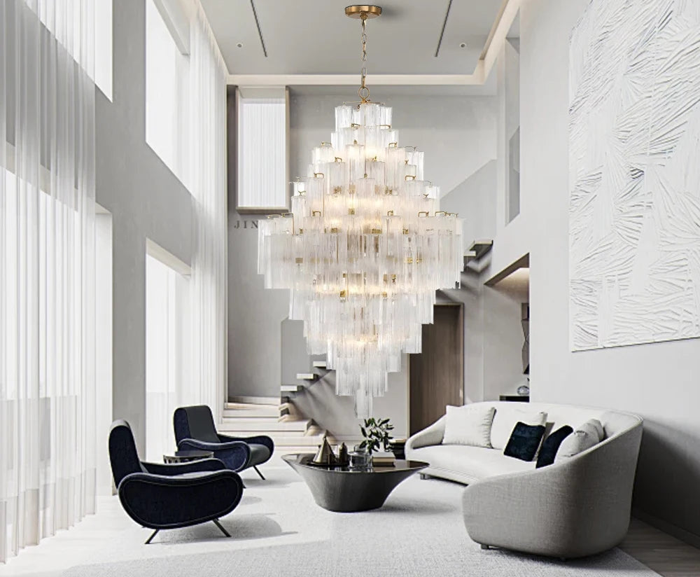 Lámparas de lujo, candelabro de cristal antracita, brillo dorado, regulable, lámpara de techo, iluminación para sala de estar, iluminación interior para el hogar