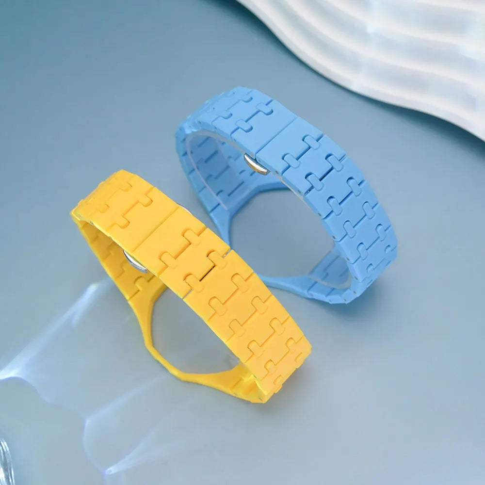 Kit de Modificación de Plástico de Lujo para Reloj Swatch X AP Royal POP, Caja de Reloj Ecológica, Correa de Reloj, Accesorio de Conversión de Reloj de Bolsillo
