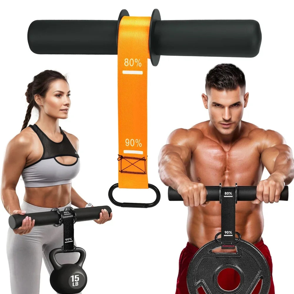 Rodillo de Muñeca Ajustable para Entrenamiento de Fuerza del Antebrazo con Correa de Agarre Antideslizante Engrosada, Equipo de Fitness para Entrenamiento en Casa de la Parte Superior del Cuerpo