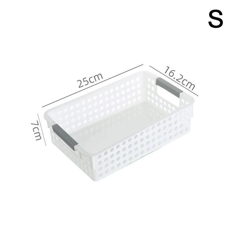 Cesta de almacenamiento hueca para el hogar, cesta de almacenamiento de plástico minimalista para juguetes y cosméticos varios