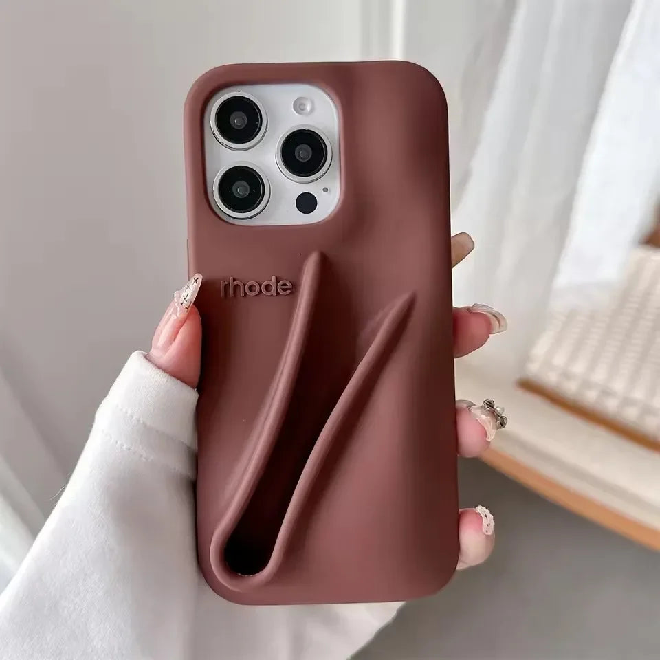 Funda para iPhone 17 16E 16 12 13 14 15 11 Pro Max Plus con diseño de brillo labial de vainilla, espresso y frambuesa Autumn Ribbon Toast