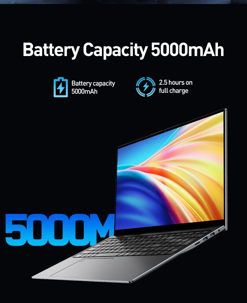 2026 Intel Core i7-6500U 14,1 "portátil 32GB RAM 2048GB SSD ROM 5000mAh Windows 11 Pro 3 años de garantía portátil