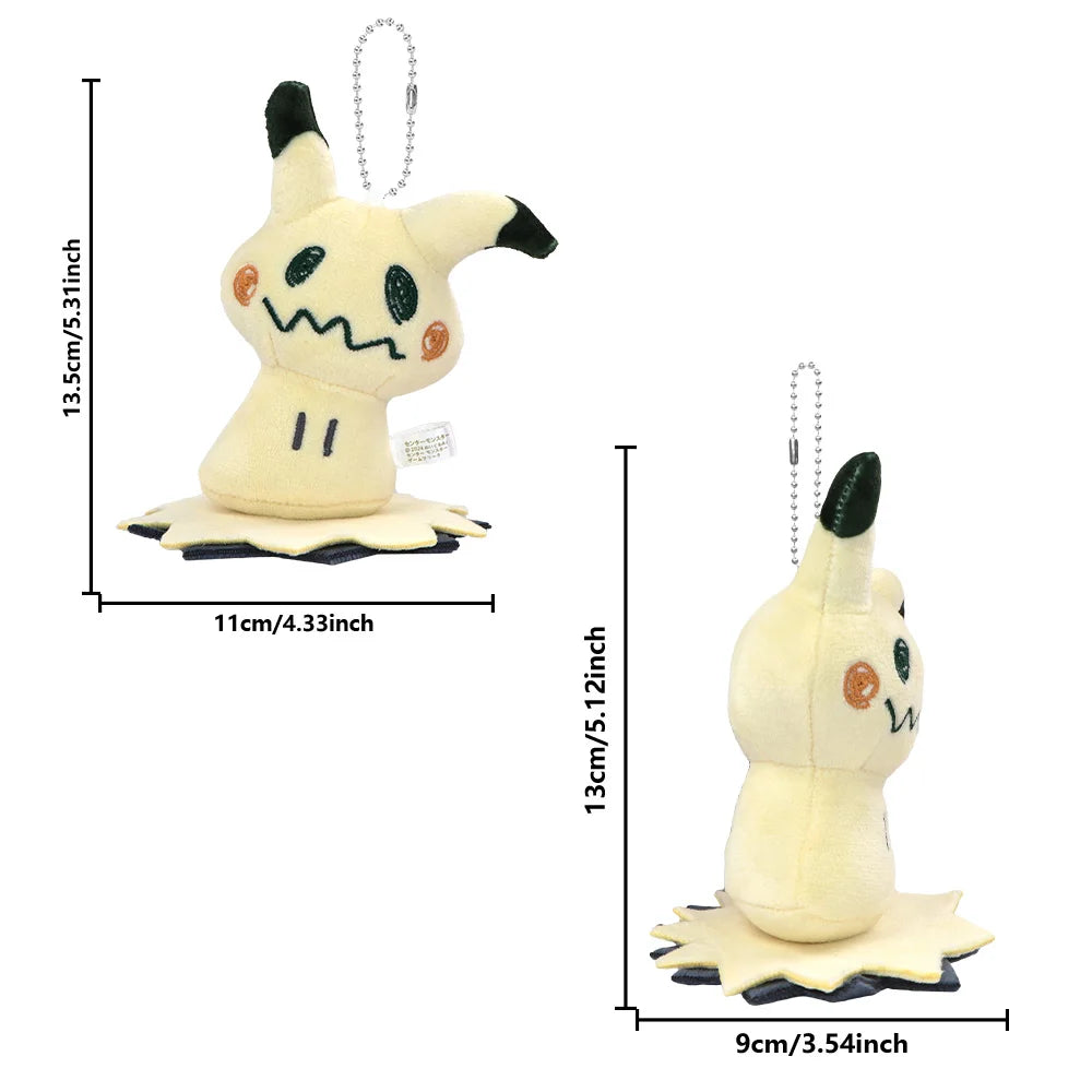 Llavero de peluche Mimikyu Eevee, colgante de anime de Pocket Monster con personajes de Eeveelution y Snorlax, para coleccionistas, regalo y decoración para fans de Sylveon
