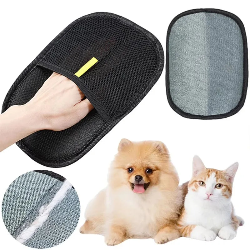 Removedor de Pelo de Mascotas, Guantes Lavables Portátiles para Quitar Pelo de Ropa, Productos de Limpieza para Mascotas, Accesorios para Mascotas