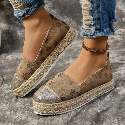 Zapatillas planas con punta redonda para mujer, zapatos de moda informales, antideslizantes, simples, colores mezclados, primavera y otoño