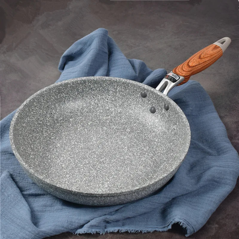 Sartén antiadherente para el hogar, Wok, Cocina de Inducción para panqueques, estufa de gas, cacerola especial, sartén antiadherente duradera
