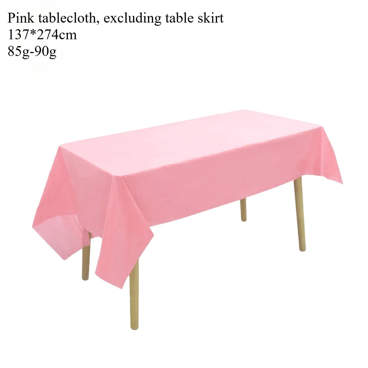 Juego de mantel desechable, cubierta de mesa de Color sólido, faldas de mesa, cubiertas de mesa de papel rectangulares con falda larga para fiesta