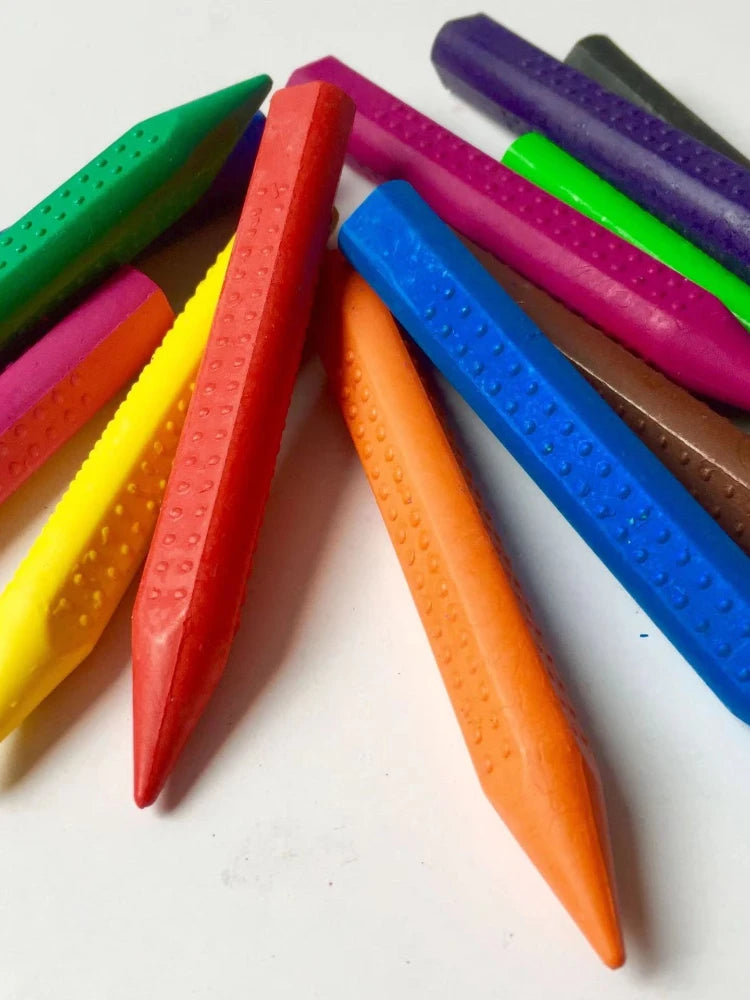 Crayón de cera de 12 colores, no se sucia las manos, crayones lavables, dibujo, pintura, palos de crayón, crayones de cera de colores, suministro de arte
