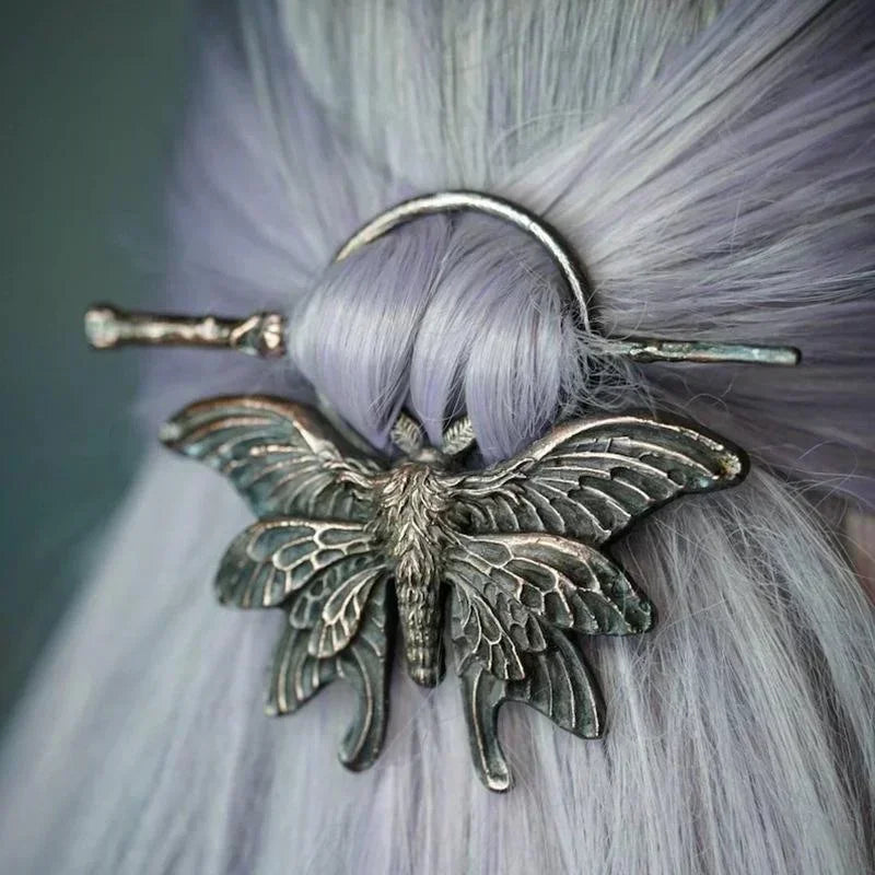 Palillos de Metal Vintage Estilo Nórdico, Accesorios para el Cabello Gótico Punk, Palillos para el Cabello para Niñas y Mujeres