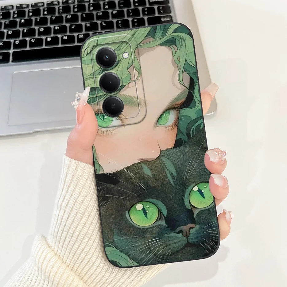 Para Xiaomi Redmi 15 4G 5G funda bonita Panda conejo funda de dibujos animados a prueba de golpes funda de teléfono para Xiaomi Redmi 15 5G Redmi15 4G bolsas suaves