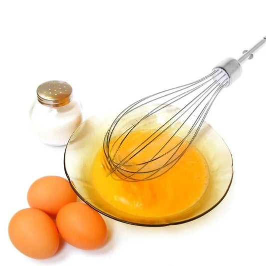 Batidor de huevos de acero inoxidable, batidor de alambre de cocina, batidor de globos, batidor de huevos de leche, batidor de huevos eléctrico de mano