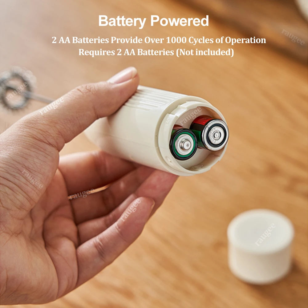 Espumador de Leche Eléctrico, Mini Batidor de Café, Mezclador Manual Inalámbrico para Cappuccino y Latte