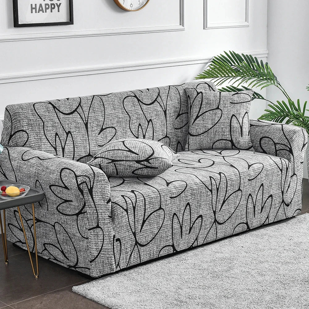 Funda de sofá elástica con estampado de flores, funda de sofá de LICRA antisuciedad, Protector de muebles para dormitorio, oficina, sala de estar, decoración del hogar, 1 ud.
