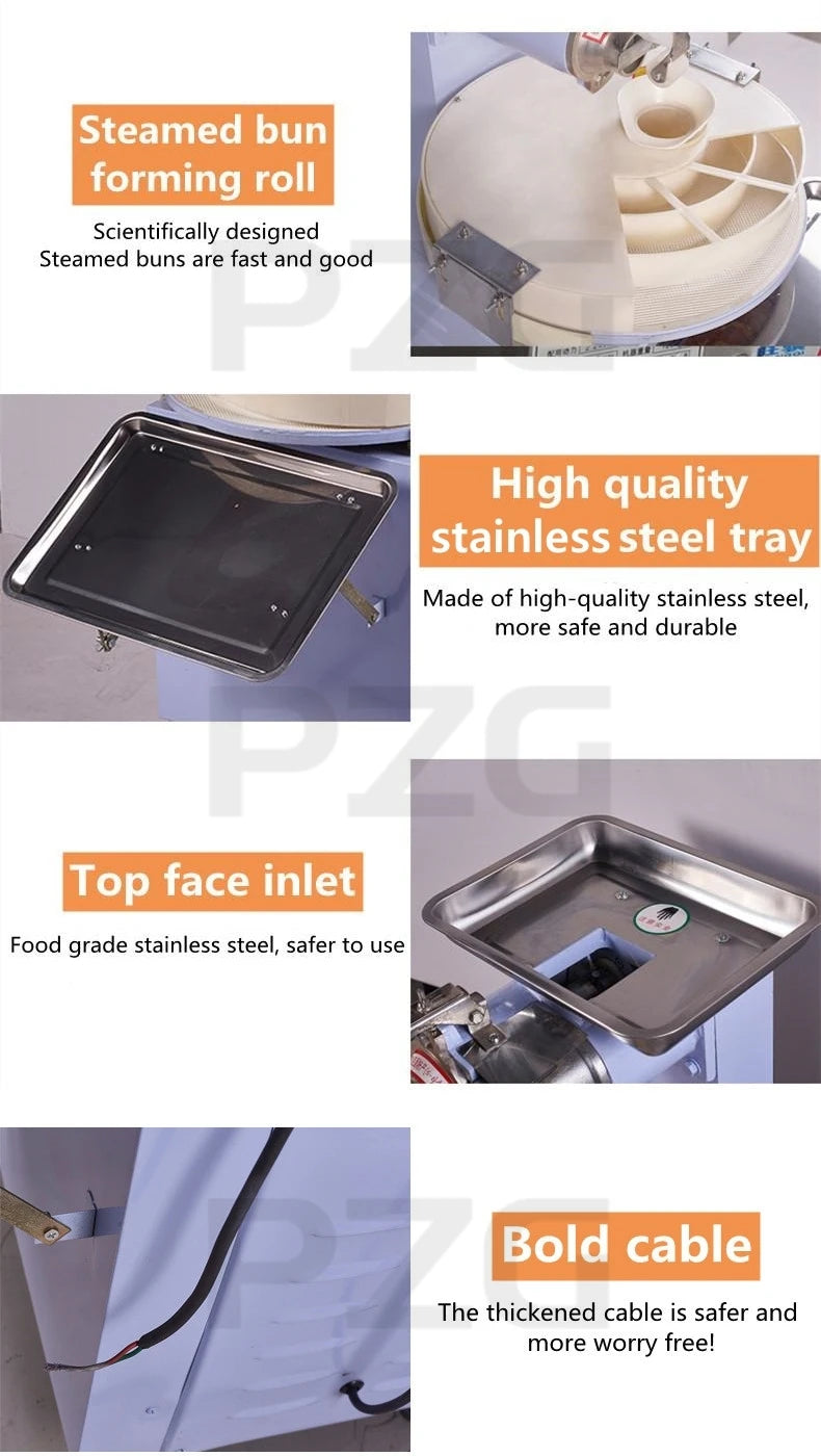 Divisora y Boleadora Automática de Masa para Panadería, Máquina para Hacer Bolas de Masa y Máquina para Cortar y Enrollar Masa