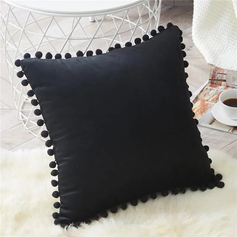 1 Uds. Fundas de cojín de terciopelo suave, fundas de almohada decorativas cuadradas para sofá, cama cómoda, funda de almohada para el hogar y el coche