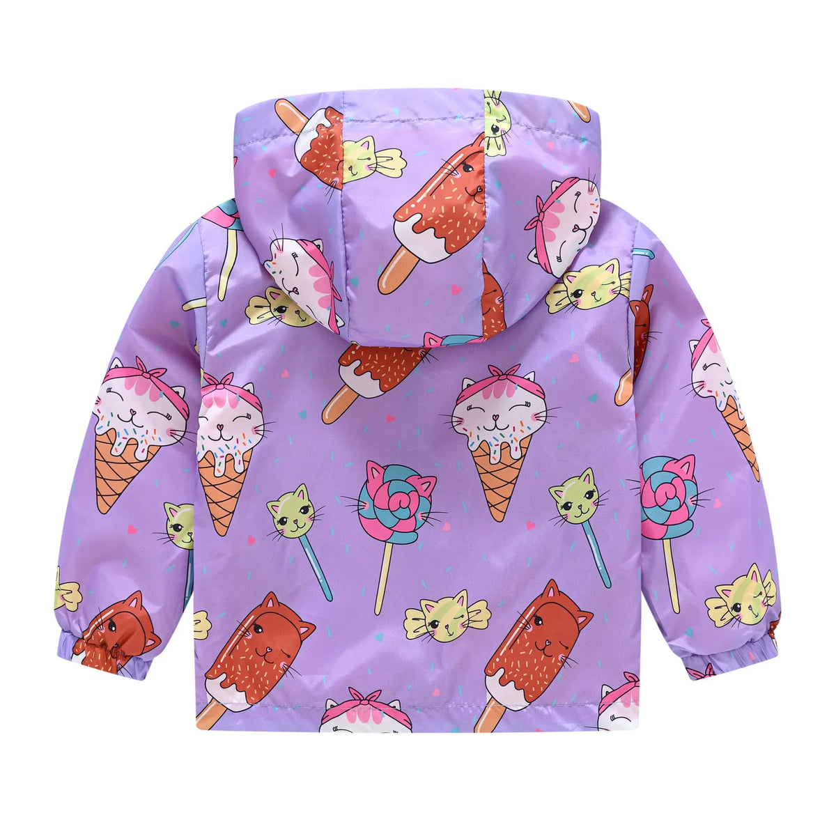 Chaqueta impermeable con capucha para niños y niñas, cortavientos con cremallera y estampado de dinosaurio de dibujos animados, a la moda, novedad