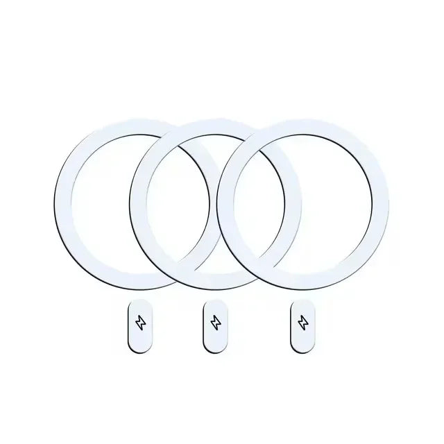 5-1 Uds Magsafe placa magnética anillo pegatina de Metal para iPhone16 15 14 teléfono móvil Lightning Magsafe pegatina para cargador de coche inalámbrico