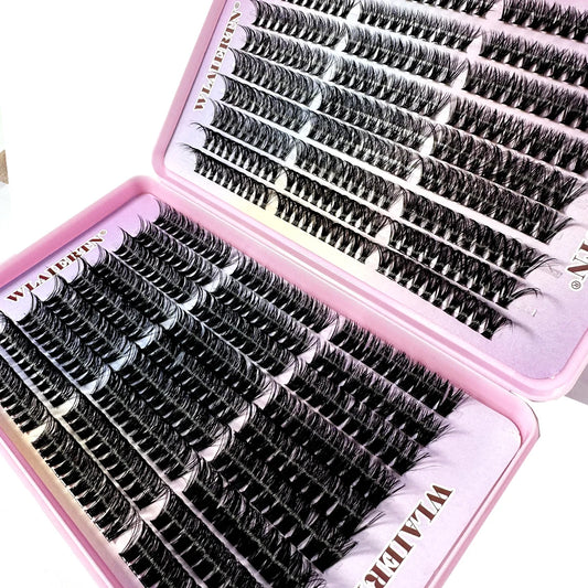 Pestañas de imitación de visón 540Cluster C rizador 9-16mm extensión de pestañas naturales mezcladas tira rusa 3D herramienta de maquillaje de pestañas Personal