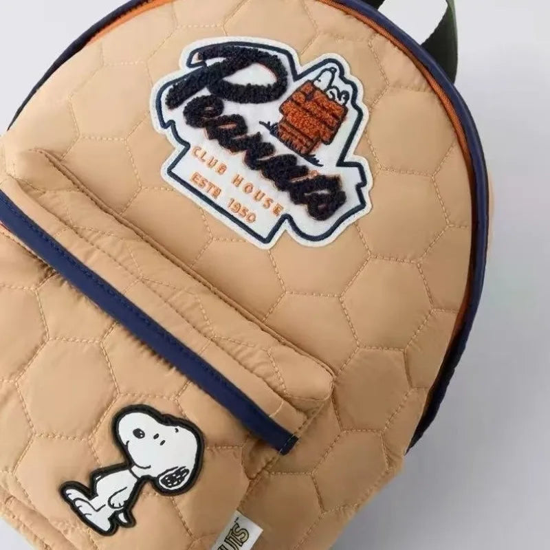 Mochila de Dibujos Animados de Snoopy, Gran Capacidad, Regreso a Clases, Mochila Escolar para Estudiantes, Estilo Moderno, Unisex, Mochila de Viaje para Exteriores