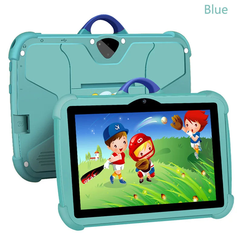 Tableta PC para niños de 7 pulgadas con Android 13 Quad Core 4GB RAM 64GB ROM aprendizaje educativo favorito de los niños diseño Simple barato