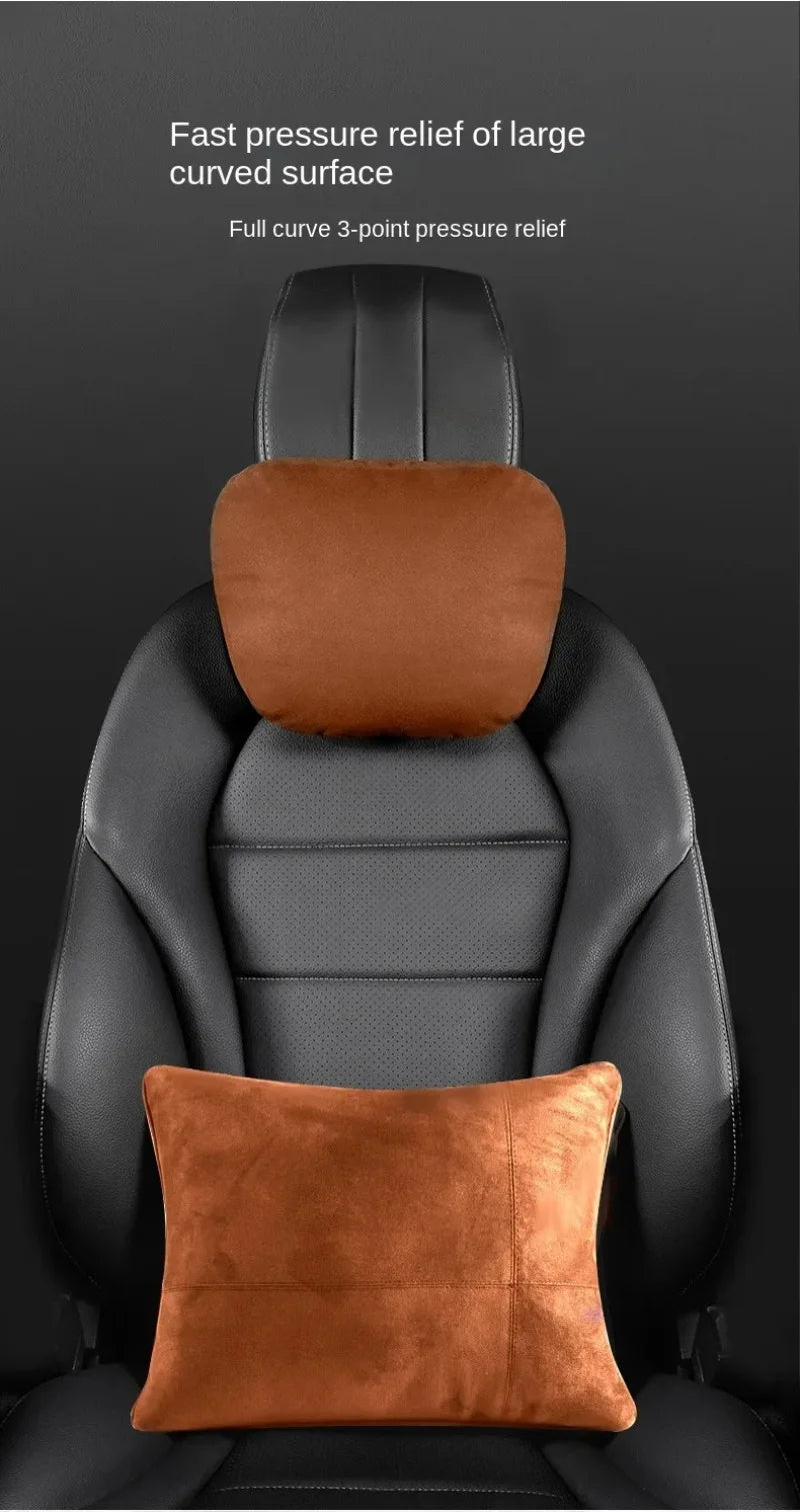 1/2 Uds reposacabezas de coche soporte para el cuello asiento/Clase de diseño Maybach suave Universal ajustable almohada de coche cojín de descanso para el cuello de alta calidad