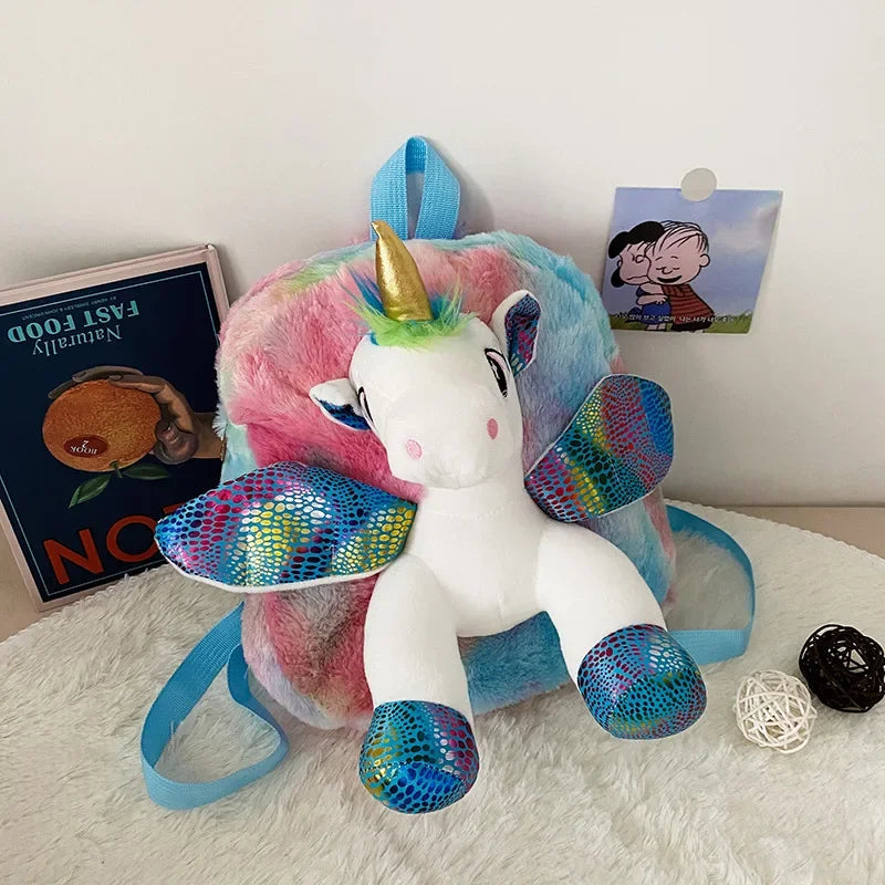 Mochilas escolares con dibujos de unicornios, mochilas bonitas de piel 3D a la moda para niñas, mochila de viaje, mochila escolar para niños, regalo para niños