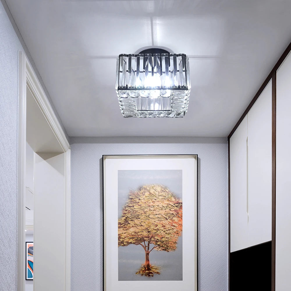 Lámpara colgante de cristal moderna, lámpara de techo Led de lujo, accesorios de decoración para el hogar, Isla de cocina, Lustre colgante ajustable