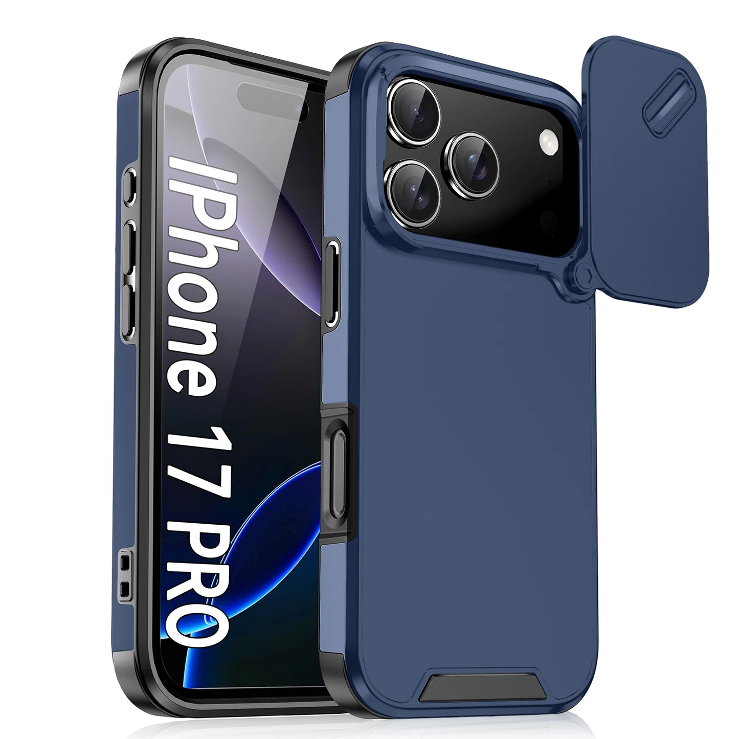 Funda anticolisión a prueba de golpes para iPhone 17 Pro Max 17Air 17Pro 16E, fundas protectoras para cámara deslizante para iPhone 17 Air Cover