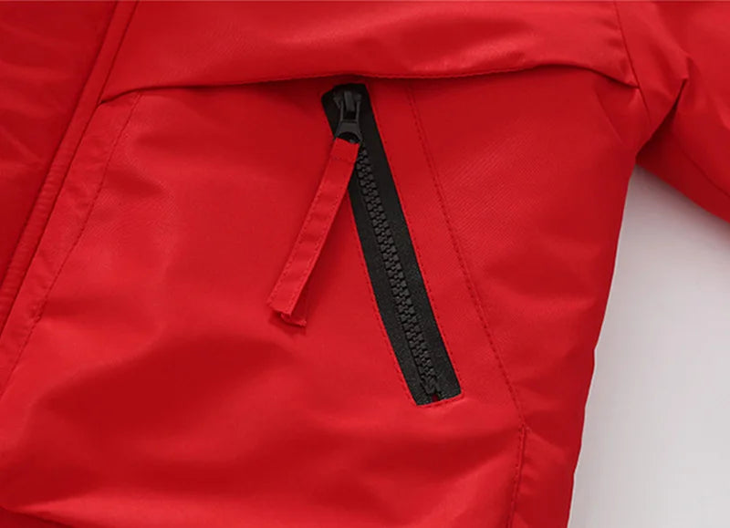 Abrigo de Felpa y Algodón para Niños, Otoño-Invierno 2026, Parka para Niños de 4 a 14 Años, Chaqueta con Capucha, Impermeable, Gruesa y Cálida, Cortavientos Informal