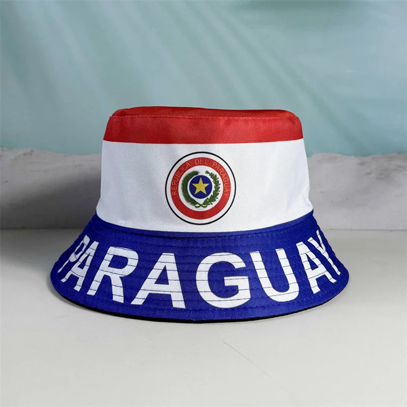 Sombrero de Pescador con Bandera Nacional de 2026 Países, Reversible, para Hombres y Mujeres, para Fiestas de Fútbol, Copa de Fútbol, para Aficionados al Fútbol