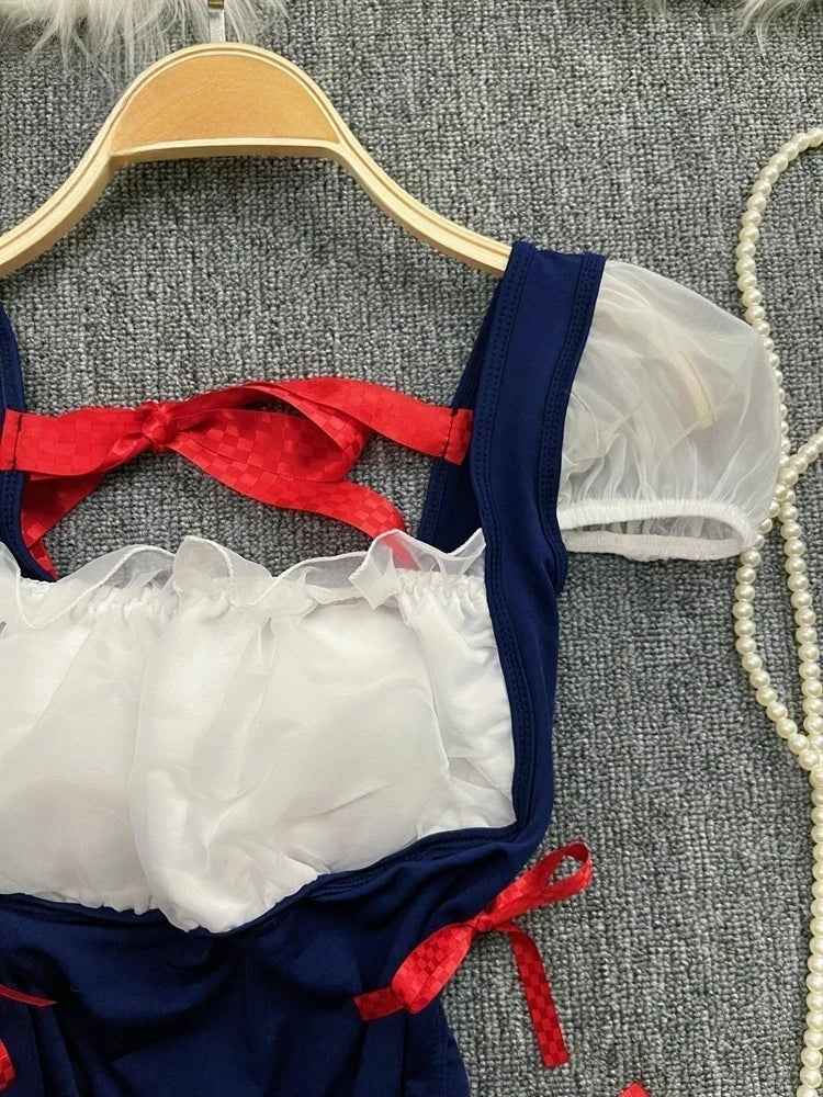 Ropa de dormir para fiesta de San Valentín, Catsuits combinados, peleles de tiras de malla eróticos íntimos ajustados, monos de mujer, lencería, conjuntos sexys