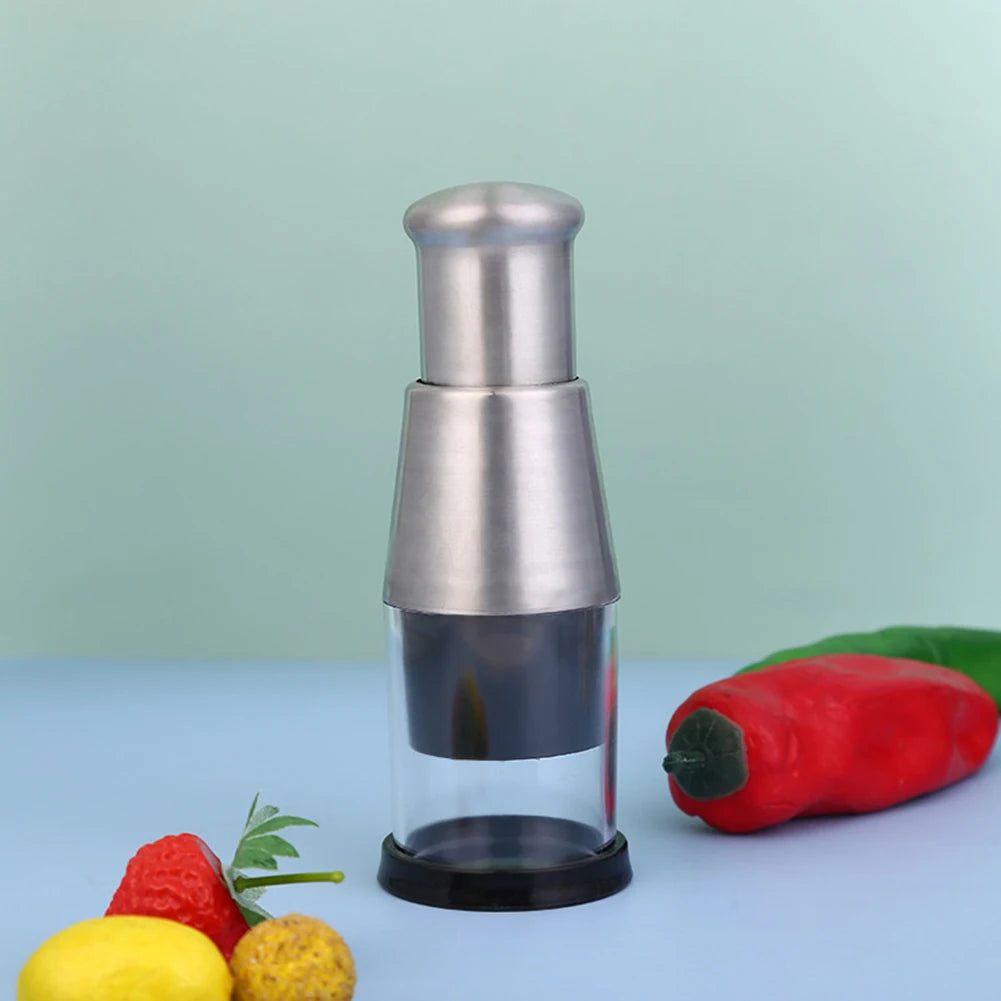 Picadora Manual de acero inoxidable, herramientas de cocina, picadora de ajo, picadora de verduras para ajo, jengibre, hierbas, nueces