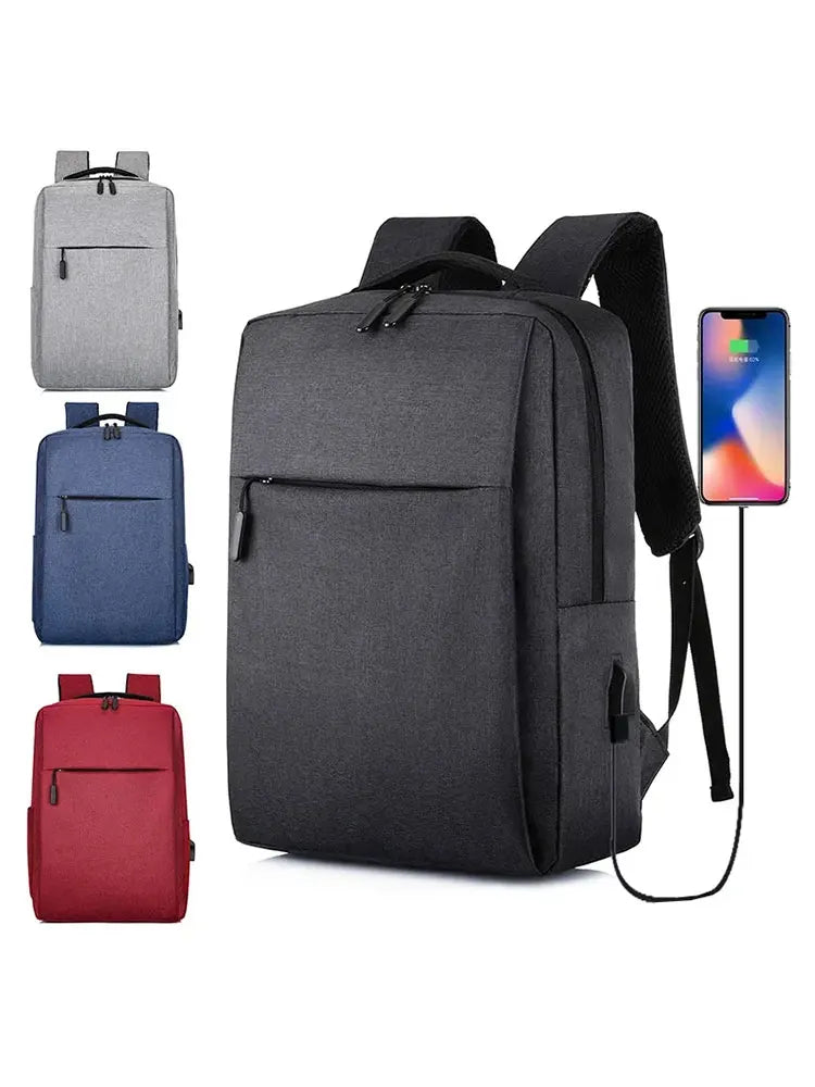 2024 nuevo bolso de negocios versátil, bolso escolar recargable por USB, mochila impermeable para ordenador portátil