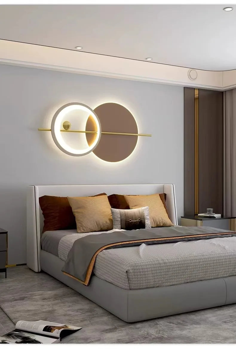 Lámpara LED de pared moderna, ambiente para candelabro de sala de estar, comedor, dormitorio, Hotel, salón, escaleras, pasillo, accesorio de iluminación para decoración del hogar