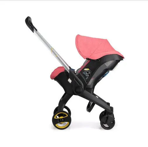 Cochecito de bebé 4 en 1 con asiento de coche, cochecito de bebé plegable con paisaje alto, cochecitos para recién nacidos, carrito 3 en 1