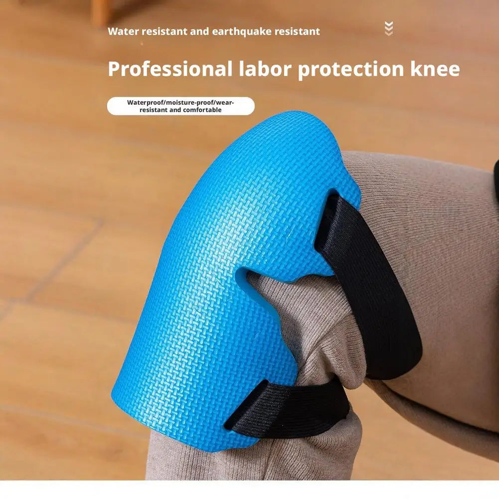 1 par de protectores de rodilla para trabajo y jardinería, gruesos, resistentes al desgaste, con correas ajustables