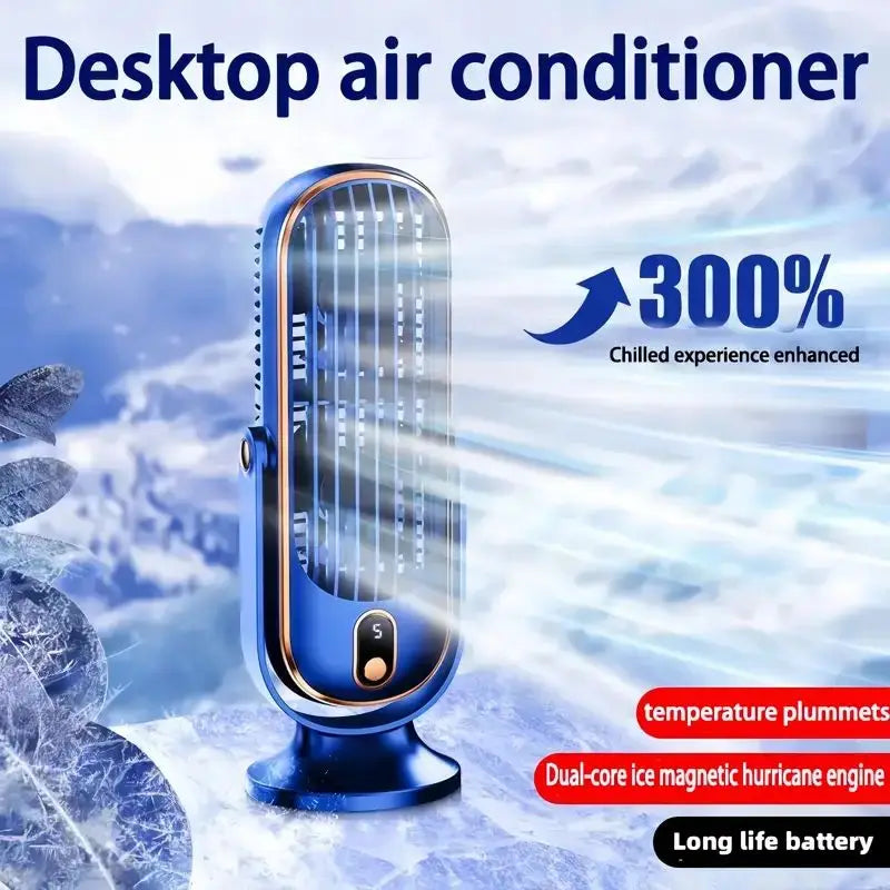 Ventilador USB Portátil |   5 Velocidades, 720 °   Ventilador Giratorio, Brisa Fresca y Silenciosa, Circulación de Aire, Uso Interior/Exterior, Ideal para el Hogar, la Oficina, Viajes