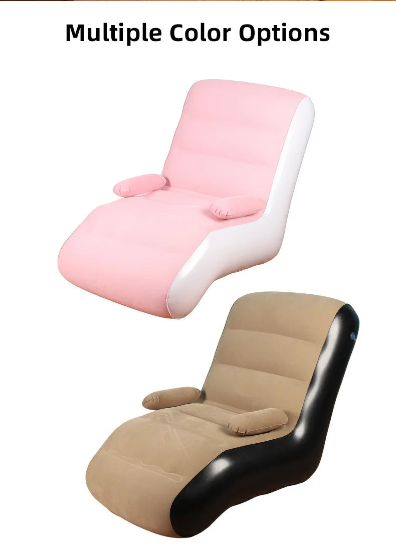Inflatable Lounger Sofa with Storage Bag for Living Room And Bedroom Lazy Sofa Compact Foldable Seat Cushion