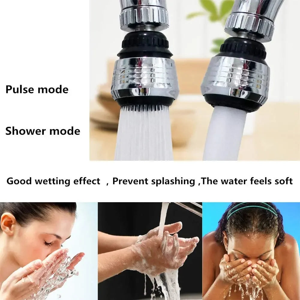 Accesorios de Cocina, Extensor de Grifo de Alta Presión con 2 Modos y Rotación de 360°, Ahorrador de Agua, Accesorios para Baño y Cocina