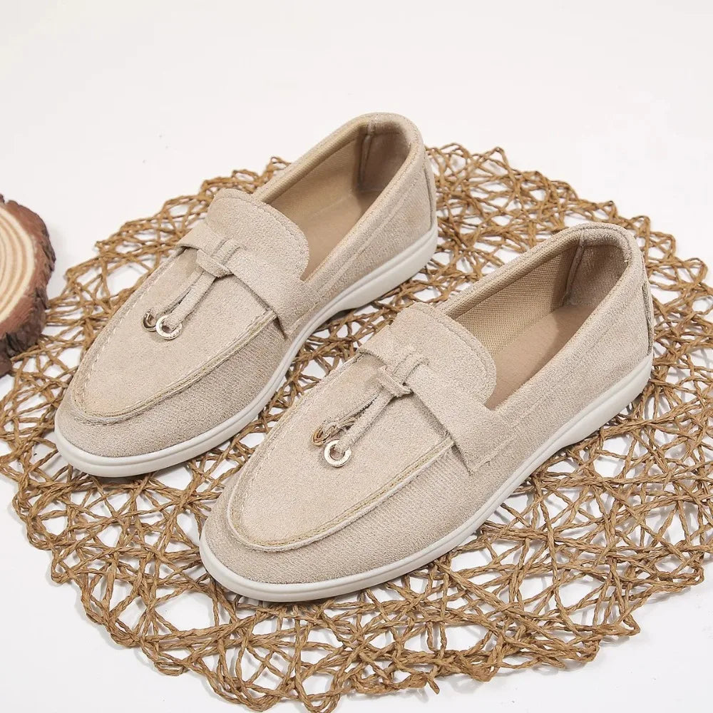 Zapatos de Mujer Cómodos de Primavera y Otoño, Talla Grande, Suela Suave, Estilo Británico, Zapatos Planos de Moda, Zapatos Casuales Cómodos