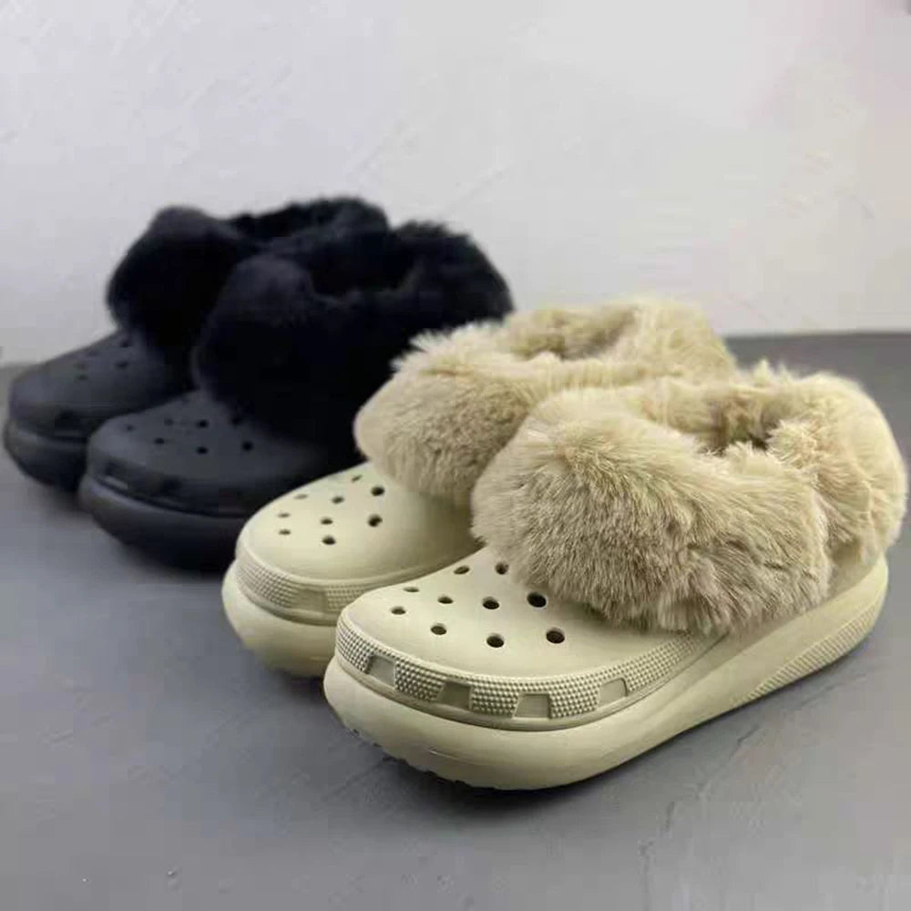 Zapatillas peludas de invierno, plantillas de piel, zuecos para zapatos, forros para zapatos, cubierta de felpa gruesa suave extraíble, forro cálido, 2024