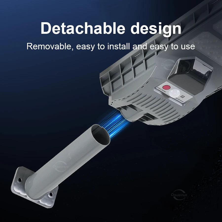 Luz Solar grande de 600W y 20000LM para exteriores, lámpara Solar con Sensor de movimiento y Control remoto, lámpara impermeable para pared de calle y patio