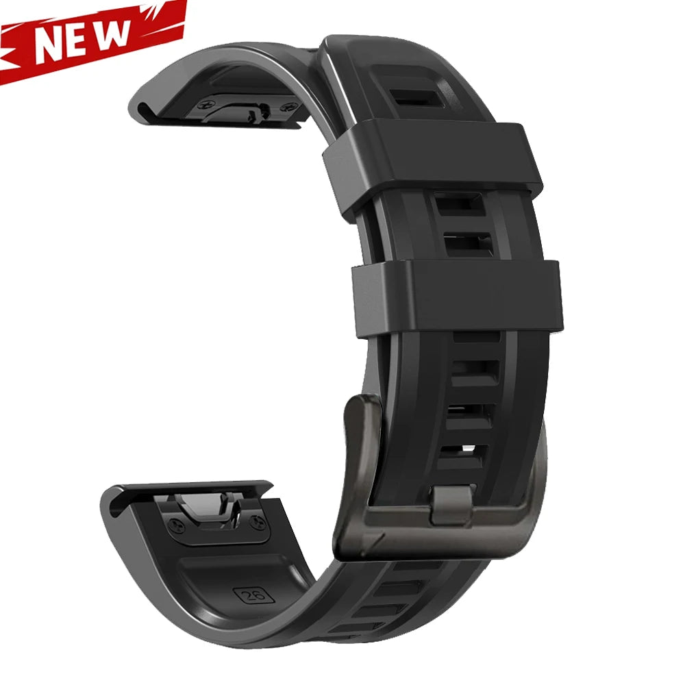Correa deportiva de silicona QuickFit de 26 y 22mm para Garmin Fenix 7 7X PRO 6 6X GPS 5 5X Plus 3 HR Epix Pro instinto 2X