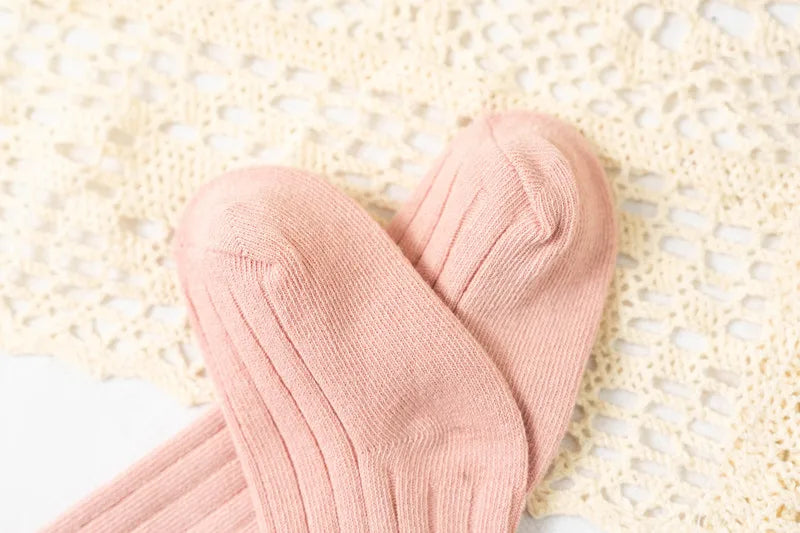 Calcetines Largos con Encaje para Niñas