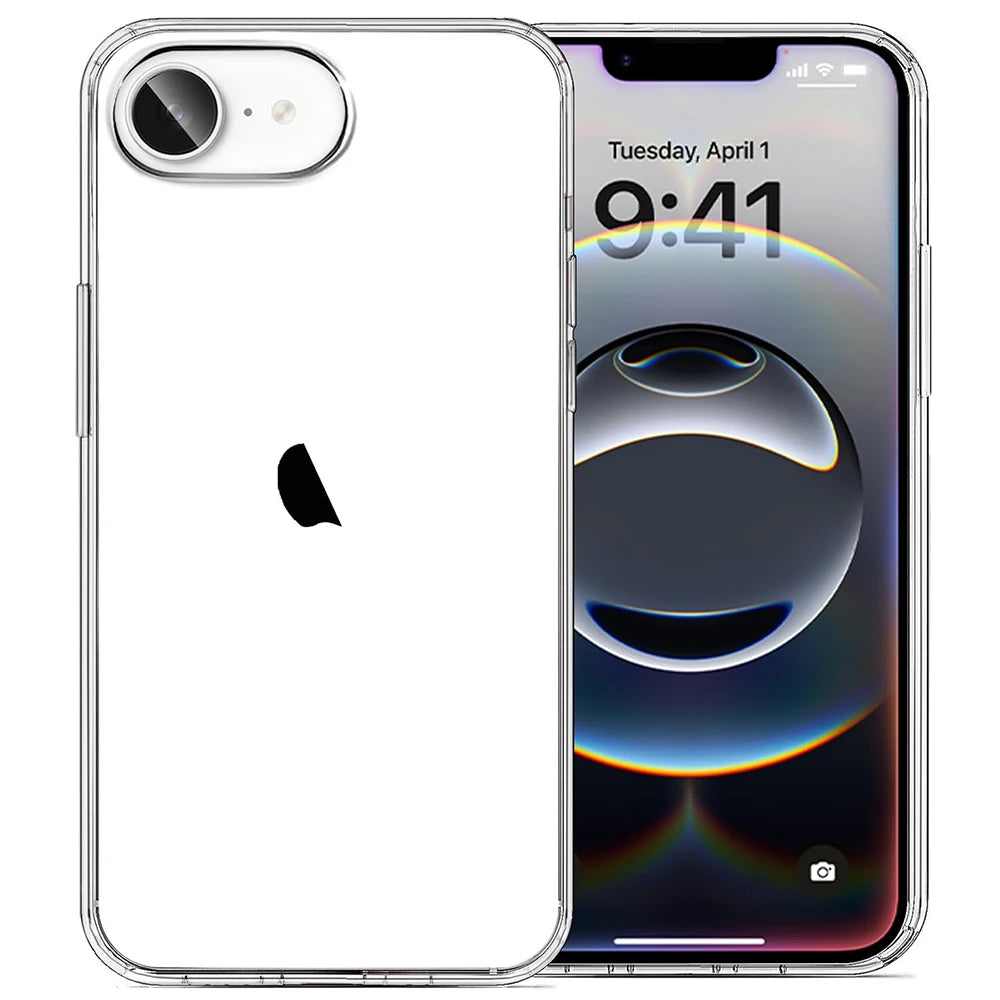 Funda Transparente para iPhone 16e 16 E 15 Pro Max 14 Plus 13 Mini 12 11 X XS XR SE 2022 2020 7 8 6S, Accesorios para Cubierta de Teléfono