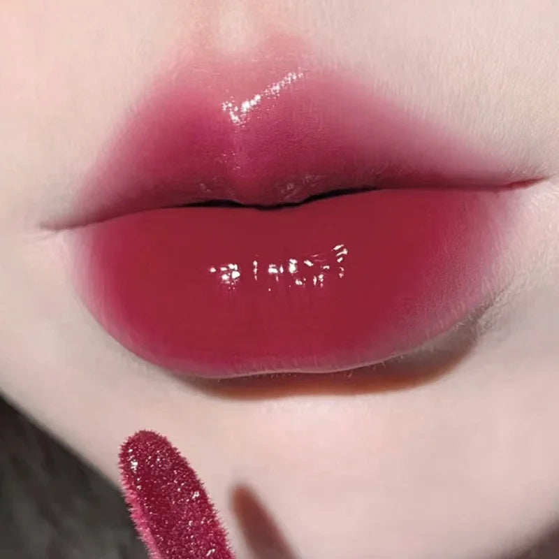 Tinte Labial Hidratante con Brillo Herorange, Textura Acuosa, Labios Voluminosos con Efecto Cristal, Larga Duración, No Reseca, Maquillaje Diario para Citas