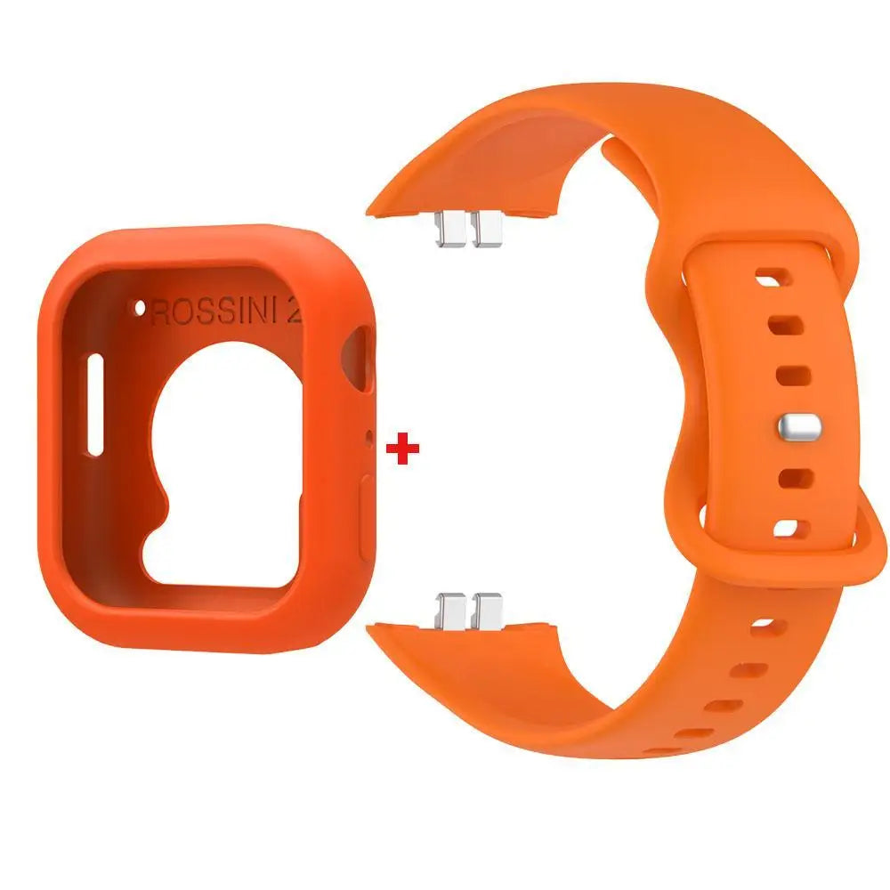 Correa de reloj de silicona + funda para Huawei Honor Choice ROSSINI 2i, pulsera y funda para reloj inteligente, Correa de repuesto para muñeca