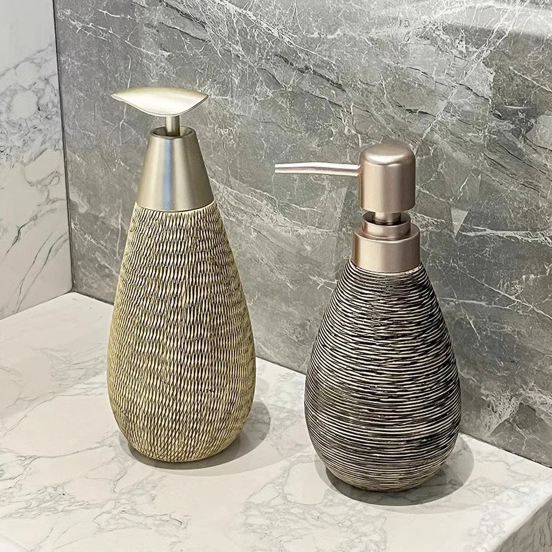 Dispensador de Champú de Cerámica Retro para Baño, Dispensador de Jabón, Dispensador de Desinfectante de Manos, Accesorios de Baño
