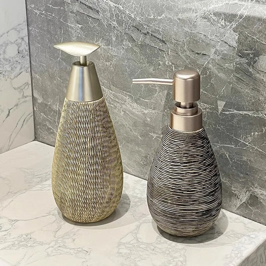 Dispensador de Champú de Cerámica Retro para Baño, Dispensador de Jabón, Dispensador de Desinfectante de Manos, Accesorios de Baño