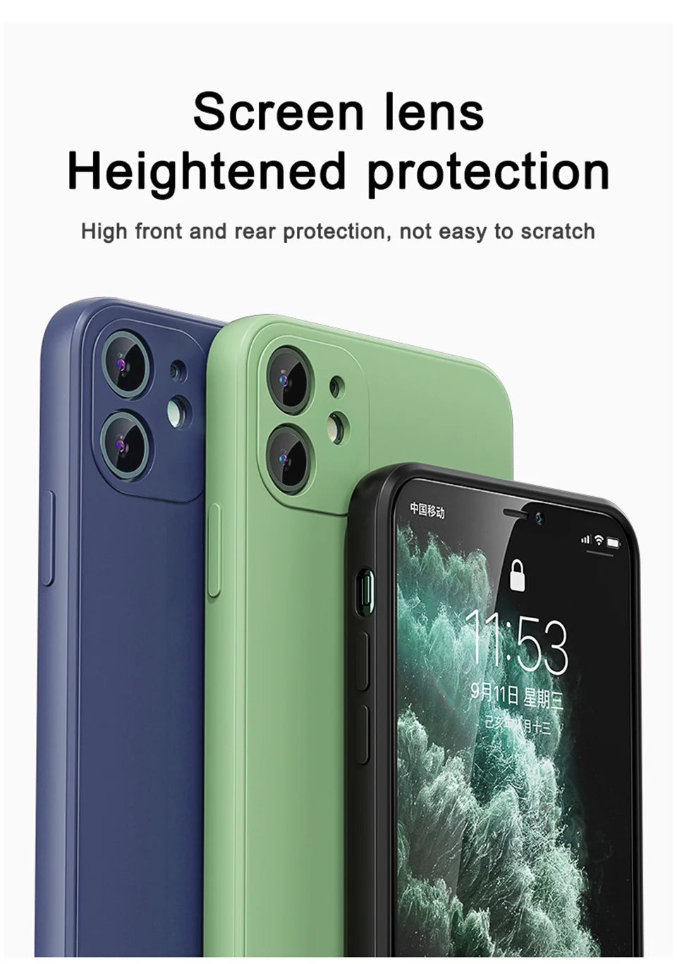 Funda para Redmi A1, Carcasa para Xiaomi Redmi A2 A1, Funda Protectora Original de Silicona Líquida Suave TPU para Teléfono Redmi A1